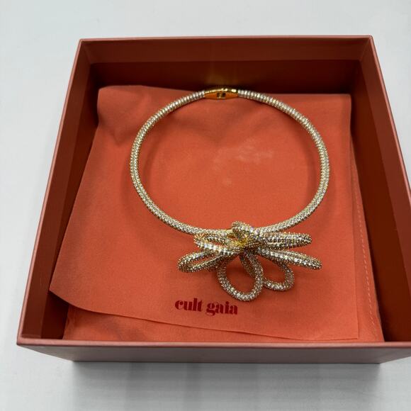 Cult Gaia Bloom Rhinestone Choker Necklace NEW - Picture 7 of 9